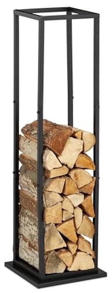 Hohes Kaminholzregal aus Metall 10048597