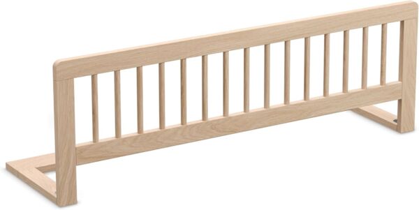 CADANI Kinder Bettgitter Baby Bettschutzgitter klappbarer Rausfallschutz aus Massivholz für Elternbett und Kinderbett Natur 115x40 cm