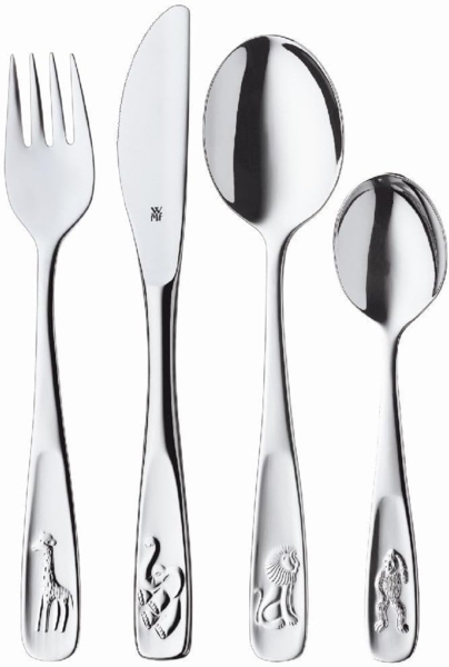 WMF Kinderbesteck-Set Tiere, 4-teilig 3201002406