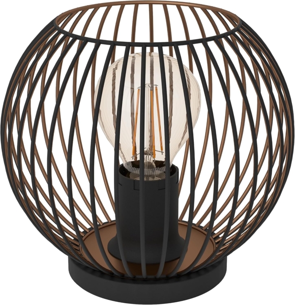 Eglo Tischleuchte Almanzora schwarz-kupfer Ø 20 x 19 cm