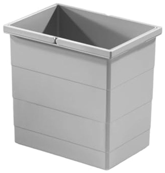Hailo Einbaumülleimer Hailo Inneneimer 1093479 hellgrau 18 Liter 320 x 226 x 295 mm 2 Henkel