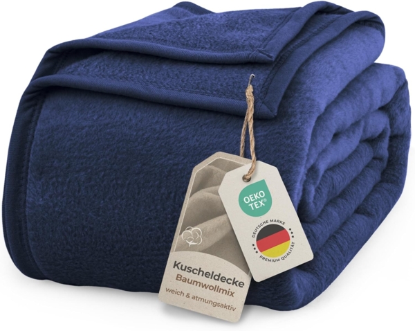 Wohndecke Wohndecke aus Baumwolle - Kuscheldecke, Baumwolldecke -, Laynenburg, Decke als Sofa-decke, Couchdecke, Wolldecke aus Baumwollmix