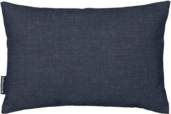 Blomus SIVO Kissen, Dekokissen, Kopfkissen, Wolle, Kunstfaser, midnight blue, 36x24 cm, 65884