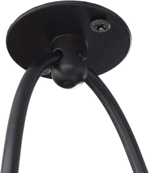 Pendelleuchte HWC-H85, Hängelampe Hängeleuchte, Industrial Metall höhenverstellbar schwarz ~ 7x Gitterlampenschirm Bild 6