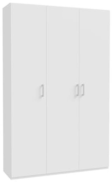 Drehtürenschrank >HOME NOOK< 9 Böden, 2 Stangen, Weiss - 133,2x210,5x42cm (BxHxT)