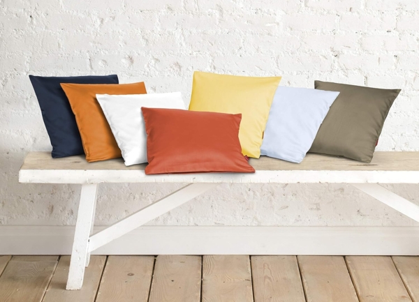 Fleuresse Mako-Satin Kissenbezüge 40x60 cm uni mit RV DP 9042 taupe Bild 2