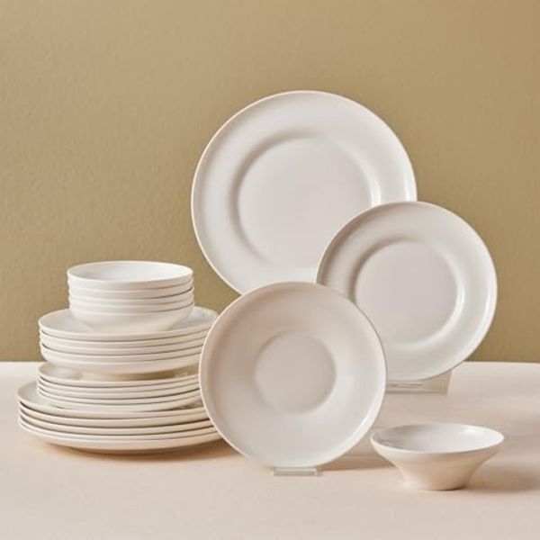 Karaca Geschirr-Set Karaca Streamline Remi 18-tlg Bone China Geschirrset für 6 Personen
