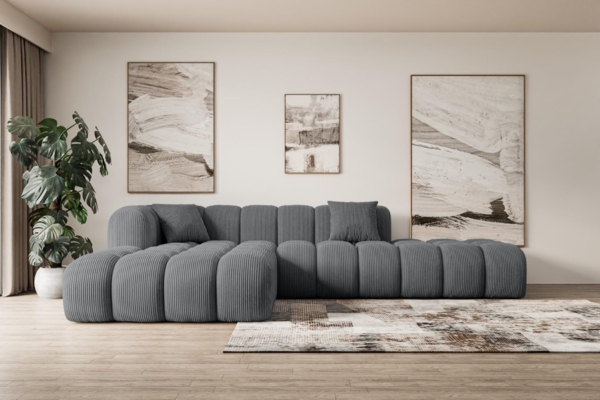 ALTDECOR Ecksofa OLEA-L2, Sofa Praktische Bequeme Funktionsecke Couch L-Form Eckcouch, Corner Sofa U-Form Vielseitige Sofa Wohnlandschaft Wohnzimmer