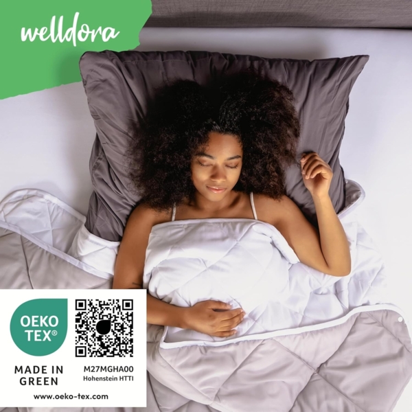 Welldora Microfaserbettdecke, Allergiker Bettdecke, Ganzjahresdecke für Sommer & Winter, Fachärztlich geprüft, Oeko-Tex Zertifiziert in Deutschland Bild 2