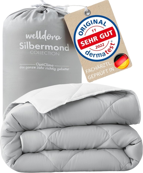 Welldora Microfaserbettdecke, Allergiker Bettdecke, Ganzjahresdecke für Sommer & Winter, Fachärztlich geprüft, Oeko-Tex Zertifiziert in Deutschland Bild 1