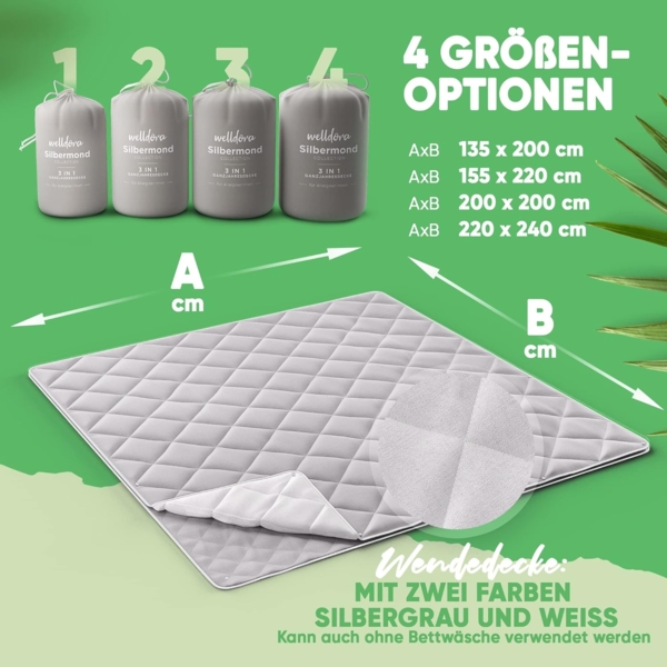 Welldora Microfaserbettdecke, Allergiker Bettdecke, Ganzjahresdecke für Sommer & Winter, Fachärztlich geprüft, Oeko-Tex Zertifiziert in Deutschland Bild 6