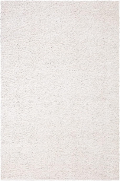 carpet city Shaggy Hochflor Teppich - 133x190 cm - Creme - Langflor Wohnzimmerteppich - Einfarbig Uni Modern - Flauschig-Weiche Teppiche Schlafzimmer Deko Bild 2