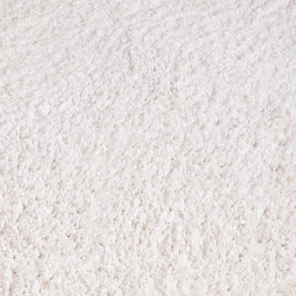 carpet city Shaggy Hochflor Teppich - 133x190 cm - Creme - Langflor Wohnzimmerteppich - Einfarbig Uni Modern - Flauschig-Weiche Teppiche Schlafzimmer Deko Bild 5