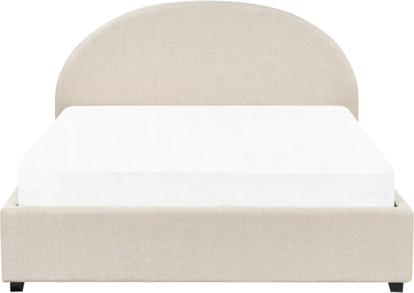 Bett mit Stauraum VAUCLUSE 160 x 200 cm Stoff Sandbeige Bild 6