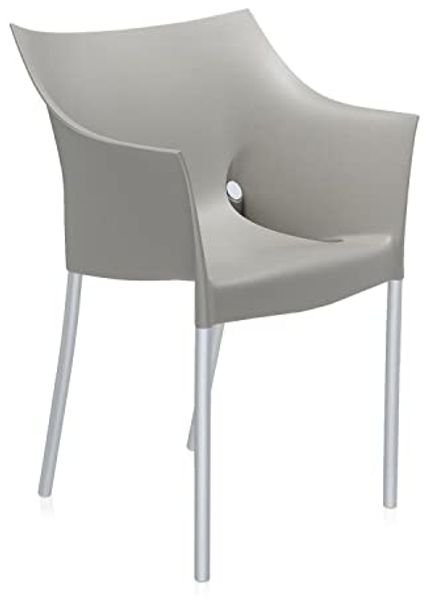 Dr. No Armlehnstuhl lebhaftes mittelgrau/aluminiumgrau