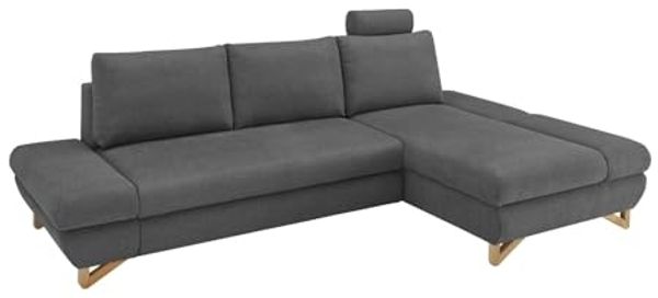 Ecksofa Skalm in grau 284 cm