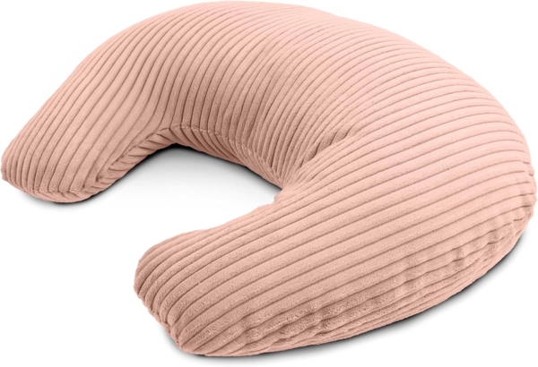 Amilian Stillkissen - Lagerungskissen - Schwangerschaftskissen mit Füllung und Bezug, Stillmond - Stillhörnchen - pregnancy pillow, für Mütter und Babys