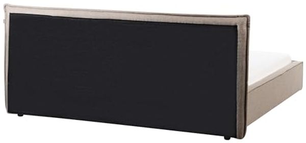Wasserbett Kunstleinen LESTRE 180 x 200 cm Taupe Bild 5
