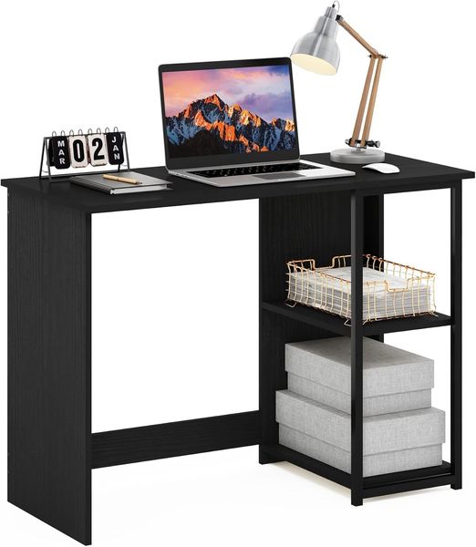 Furinno Camnus Modern Living Computertisch 101 cm, Americano/Schwarz