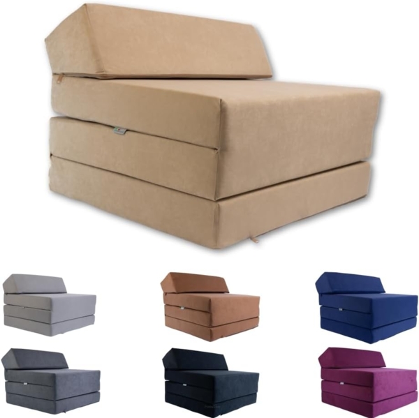 Klappmatratze Gästematratze Große 200 x 70 x 10 cm (Rot) Bild 3