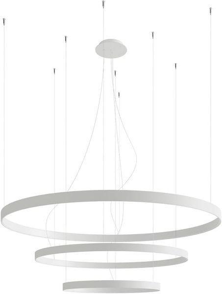 SOLLUX TH. 271 Kronleuchter RIO LED 150W Aluminium weiß L:110cm B:110cm H:150cm 4000K