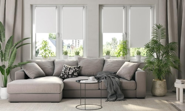 Verdunkelungsrollo Klemmfix ohne Bohren 45x150 cm Dunkelblau Verdunklungsrollo Fensterrollo Rollo Seitenzugrollo Klemmrollo für Fenster & Tür Bild 6