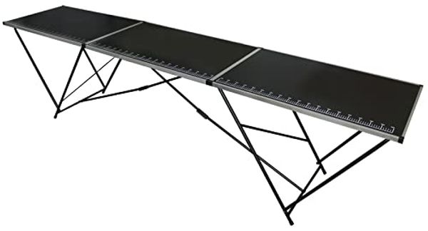 Tapeziertisch Alu Flohmarkttisch 300x60 cm Klapptisch klappbar mit Messskala