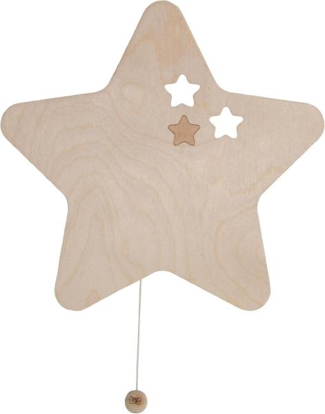 Baby's Only Wandleuchte Stern Holz natur