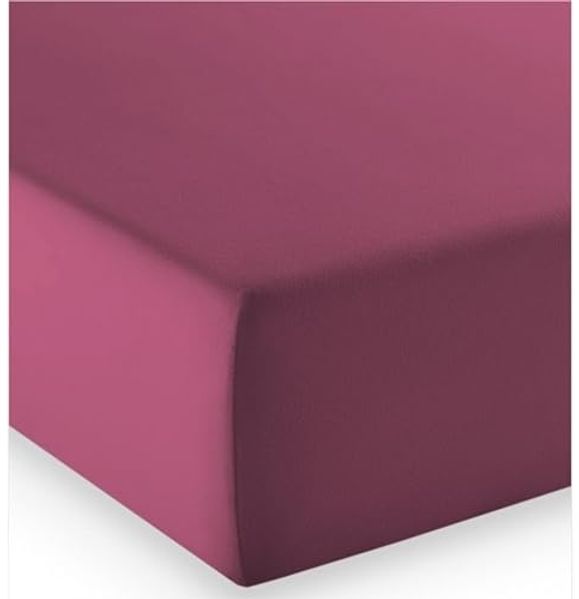 Fleuresse Mako-Jersey-Spannlaken comfort Farbe himbeere 5015