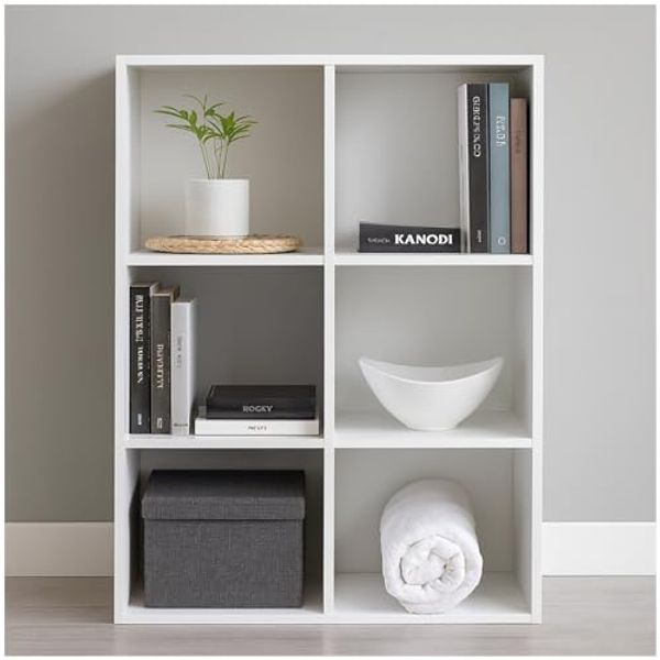 HTI-Living Standregal Regal 60x90 Thekla Weiß, Stück 1-tlg, Standregal 6 Regalfächer