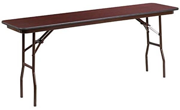 Flash Furniture Floyd Trainingstisch, Hochdruck, Mahagoni-Laminat, zusammenklappbar, 1,8 m