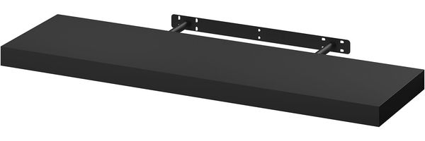 WOLTU Wandboard Wandregal CD DVD Regal Bücherregal Schweberegal Holz Board 80 x 22.9 x 3.8 cm schwarz für Büro, Wohnzimmer, Schlafzimmer, Küche RG9318sz