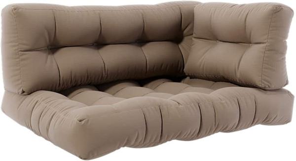 Vicco Palettenkissen Set Stone 120 x 80 cm 3 Teile, Flocken