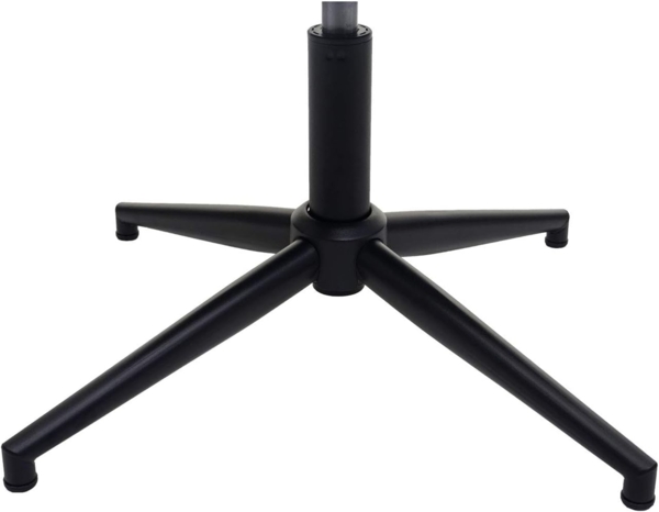 Bürostuhl HWC-H42, Drehstuhl Schreibtischstuhl, drehbar höhenverstellbar ~ Kunstleder vintage dunkelgrau, Fuß schwarz Bild 9