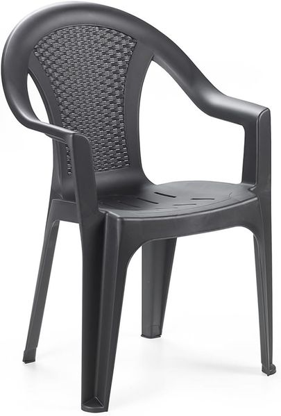 Gartenstuhl Bistrostuhl Stapelstuhl in Rattan-Optik