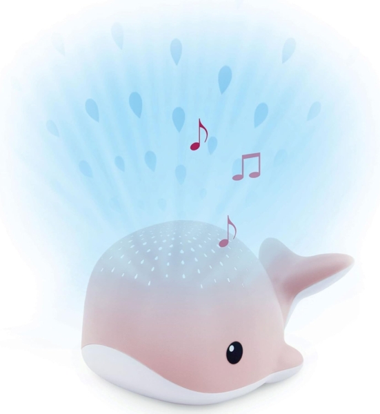 Lichtprojektor Wally der Wal in Rosa Bild 1