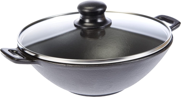 kela Wok Mini, Induktionsgeeignet, Glasdeckel, Stäbchen, Holzzange Bild 1