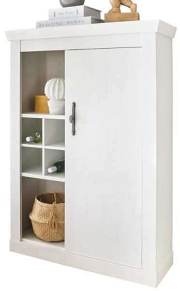 Kommode Fiastra in weiß Pinie Landhaus 105 x 146 cm