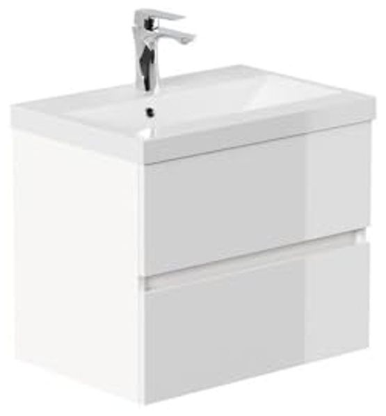 HOME DELUXE Badmöbel Komplettset WANGEROOGE DELUXE S - Weiß Made in Germany