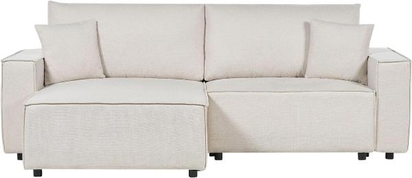 Ecksofa KARILA Helles Beige Rechtsseitig