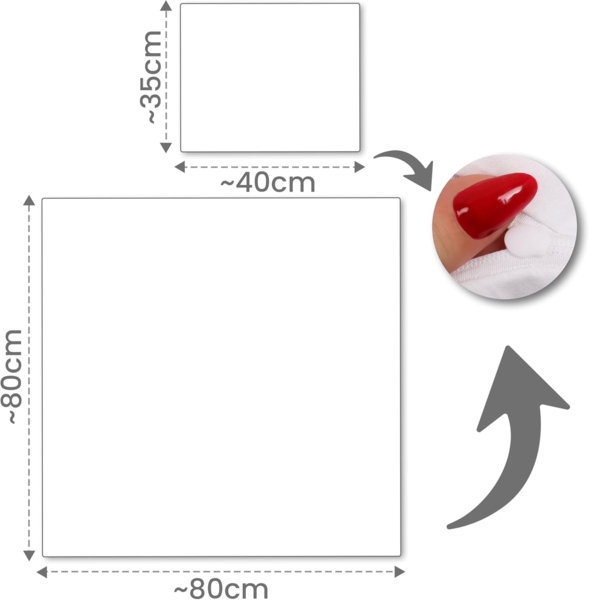 Amilian Babybettwäsche Kinderwagenset - 2tlg. Kinderbettwäsche - 80x80cm + 35x40cm, 100% Baumwolle, 2 teilig, Bettwäscheset für Kinderwagen, Wiege, Babybett - Baby Bettwäsche Bild 7