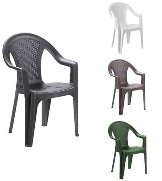 Gartenstuhl Bistrostuhl Stapelstuhl in Rattan-Optik