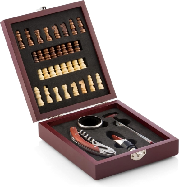 InnovaGoods Korkenzieher InnovaGoods Weinzubehörset mit Schachspiel 37 Stück Bild 8