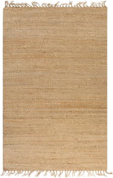 vidaXL Handgewebter Teppich Jute 120 x 180 cm Natur 133217