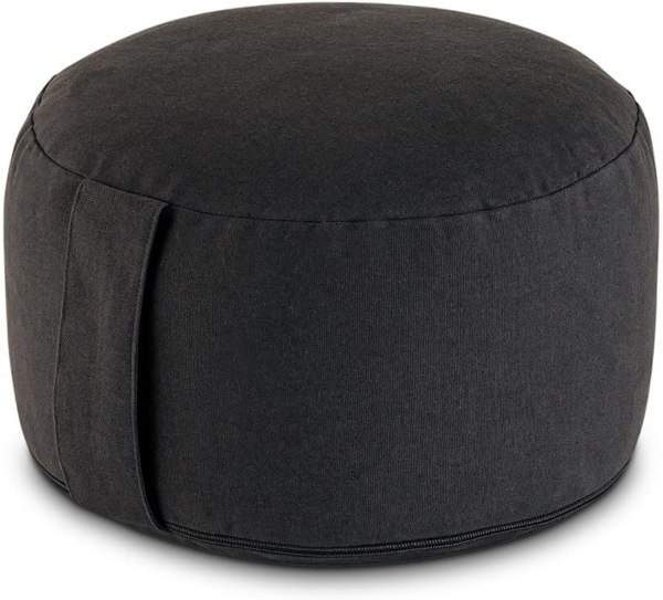 Amagohome Yogakissen Yogakissen Meditationskissen Augenkissen Sitzkissen rund ø31xH20cm Bez