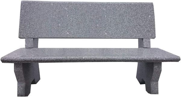 Dehner Gartenbank 2-Sitzer, 120 x 50 x 75 cm, Granit, robuste und klassisch schöne Sitzbank aus Granit