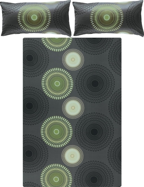 REDBEST Bettwäsche Bettwäsche, Mako-Satin, 3 teilig, Satin Kreise