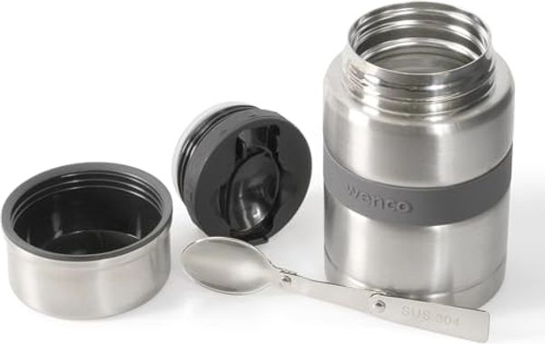 Wenco Lunchbox Thermobehälter für essen warmhalten to go 500ml, (1-tlg, Edelstahl), Essensbehälter für unterwegs, Lebensmittelsicher & BPA-frei