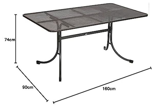 MWH Universal Tisch 160 x 90 cm Streckmetall Bild 3