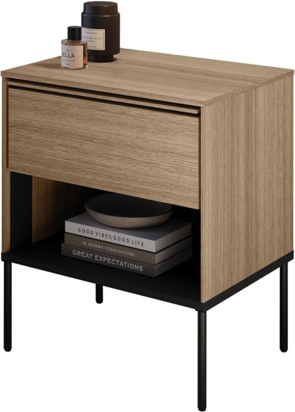 Nachttisch 1S Visso VI-10 (Farbe: Eiche Linear)